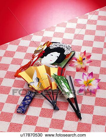 Battledore and folding fan View Large Photo Image Stock Image - Battledore and folding fan. Fotosearch