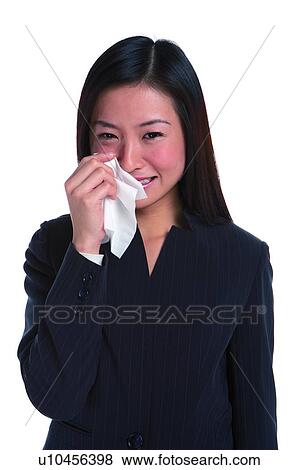 Young woman in business suit, crying View Large Photo Image Stock Photo - Young woman in business suit, crying. Fotosearch