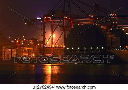 Picture - Container operations. Fotosearch