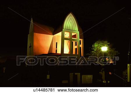 Stock Image - Hakodate Episcopal Church, Hakodate, Hokkaido, Japan. Fotosearch