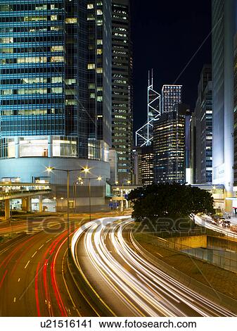 Stock Image - Hong Kong at Night. Fotosearch