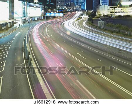 Stock Photo - Hong Kong at Night. Fotosearch