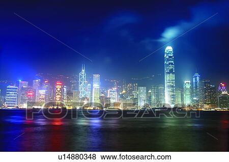 Hong Kong Victoria Harbour and city skyline View Large Photo Image Stock Photo - Hong Kong Victoria Harbour and city skyline. Fotosearch