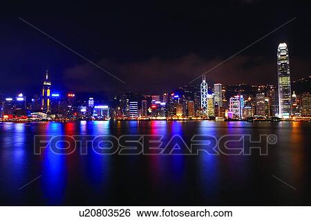 Hong Kong Victoria Harbour and city skyline View Large Photo Image Stock Photograph - Hong Kong Victoria Harbour and city skyline. Fotosearch