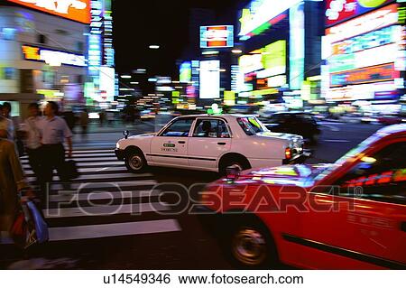 Stock Photograph - Taxi in Sapporo, Hokkaido, Japan. Fotosearch