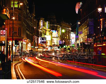 Theater District, Shaftesbury Avenue, London, UK View Large Photo Image Stock Photograph - Theater District, Shaftesbury Avenue, London, UK. Fotosearch