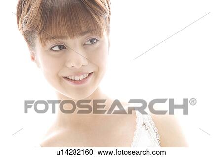 Stock Image - Portrait of woman. Fotosearch