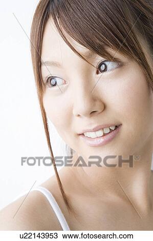 Stock Image - Portrait of woman. Fotosearch