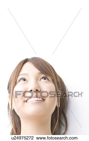 Stock Image - Portrait of woman. Fotosearch