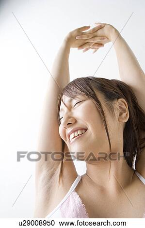 Stock Image - Portrait of woman. Fotosearch