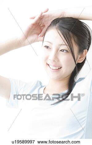 Stock Photo - Portrait of woman. Fotosearch