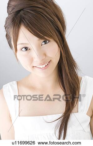Stock Photograph - Portrait of woman. Fotosearch