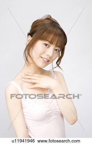 Stock Photograph - Portrait of woman. Fotosearch