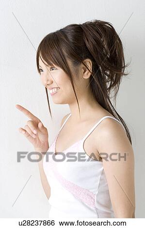 Stock Photograph - Portrait of woman. Fotosearch