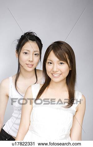 Stock Image - Portrait of women. Fotosearch