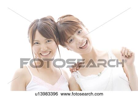 Stock Photograph - Portrait of women. Fotosearch