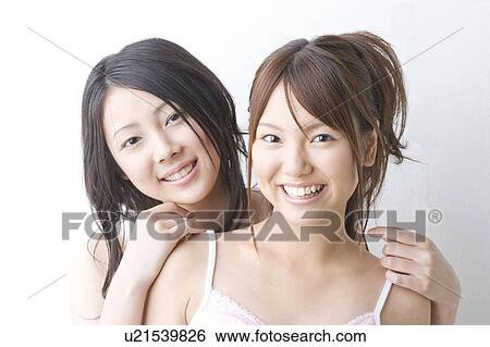Stock Photograph - Portrait of women. Fotosearch