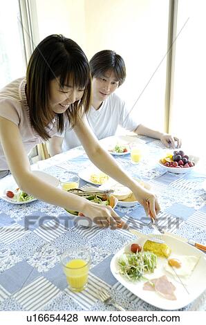 Breakfast scene View Large Photo Image Stock Photo - Breakfast scene. Fotosearch