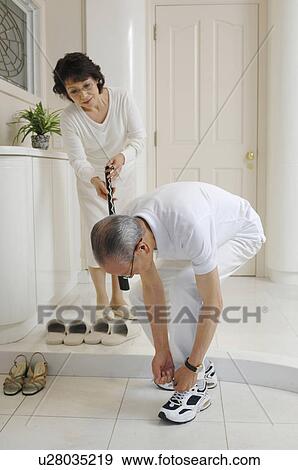 Stock Photo - Cheerful old. Fotosearch