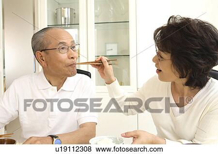 Stock Photo - Close old couple. Fotosearch