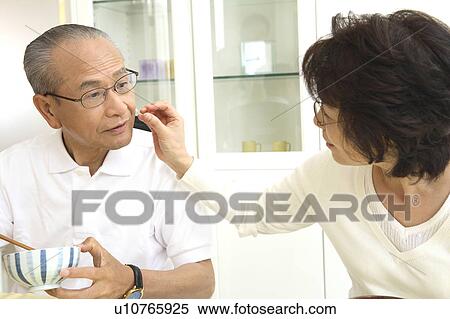 Stock Photography - Close old couple. Fotosearch