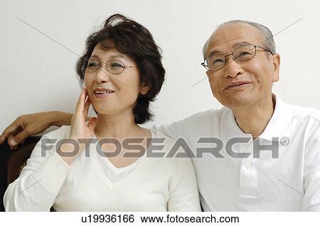 Stock Photograph - Elderly couple with good relations. Fotosearch