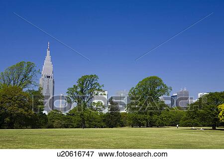 Shinjuku high-rise buildings View Large Photo Image Stock Photo - Shinjuku high-rise buildings. Fotosearch