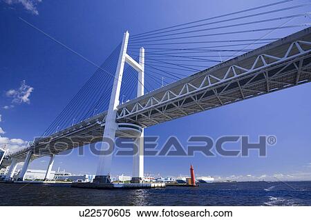 Yokohama bay bridge View Large Photo Image Stock Photography - Yokohama bay bridge. Fotosearch
