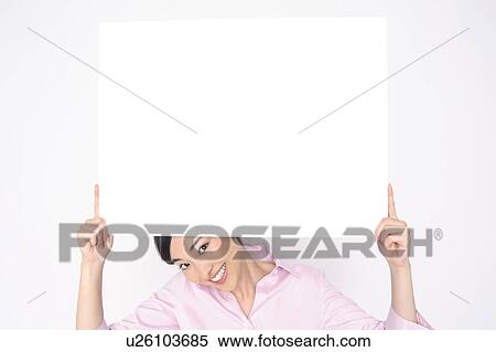 Business lady with the message board View Large Photo Image Stock Photography - Business lady with the message board. Fotosearch
