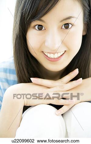 Smiling woman View Large Photo Image Stock Image - Smiling woman. Fotosearch