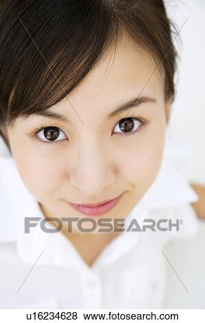 Stock Photo - Smiling woman. Fotosearch