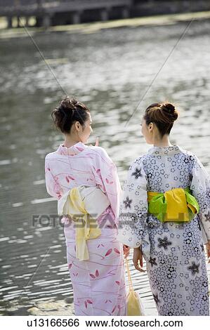Back figure of the yukata women View Large Photo Image Stock Photograph - Back figure of the yukata women. Fotosearch