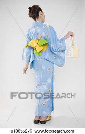 Back figure of yukata woman View Large Photo Image Stock Photograph - Back figure of yukata woman. Fotosearch