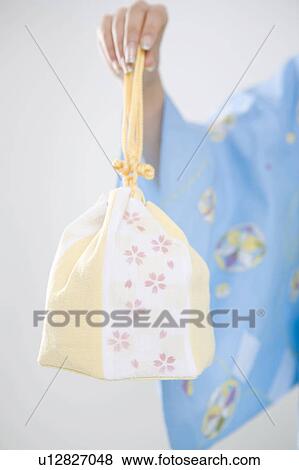 Stock Photo - Drawstring bag. Fotosearch