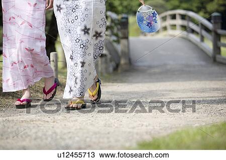 Footing of the yukata woman View Large Photo Image Stock Image - Footing of the yukata woman. Fotosearch