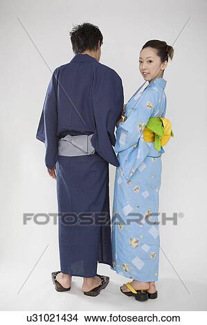 Sweetheart wearing yukata View Large Photo Image Picture - Sweetheart wearing yukata. Fotosearch