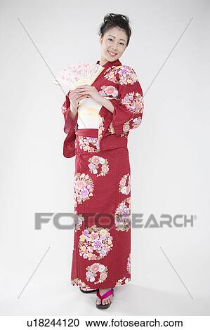 Stock Image - Yukata woman. Fotosearch