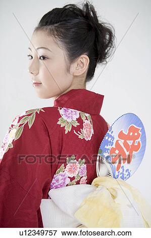 Yukata woman View Large Photo Image Stock Photo - Yukata woman. Fotosearch
