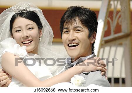 Stock Photo - Bridegroom and bride. Fotosearch
