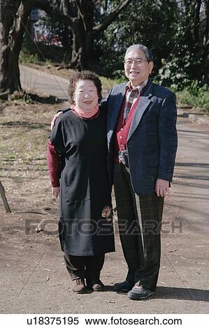 Stock Photography - Portrait of senior couple. Fotosearch