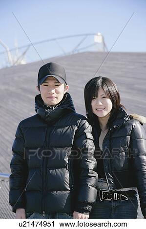 Portrait of young couple View Large Photo Image Stock Image - Portrait of young couple. Fotosearch