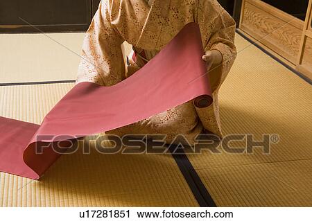 Stock Image - Fabric for kimono. Fotosearch