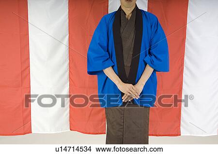 Picture - Man wearing kimono. Fotosearch