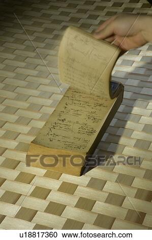 Stock Image - Old-fashioned account book. Fotosearch