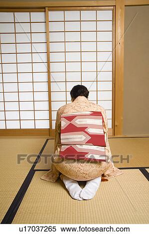 Woman bowing, rear View View Large Photo Image Stock Photography - Woman bowing, rear View. Fotosearch