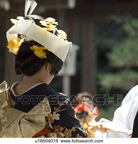 Bride dressed in kimono View Large Photo Image Stock Photo - Bride dressed in kimono. Fotosearch