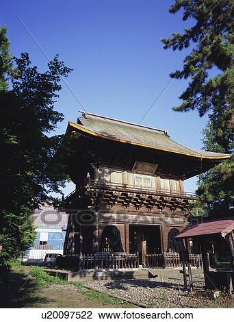 Stock Image - Chosyoji Temple in Aomori Prefecture, Japan. Fotosearch