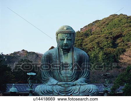 Daibutsu (Big Buddha), Kamakura, Kanagawa, Japan View Large Photo Image Stock Photo - Daibutsu (Big Buddha), Kamakura, Kanagawa, Japan. Fotosearch
