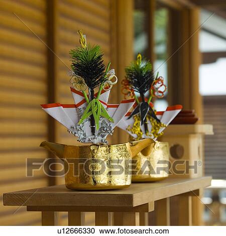 Decoration at Shinto altar View Large Photo Image Stock Image - Decoration at Shinto altar. Fotosearch