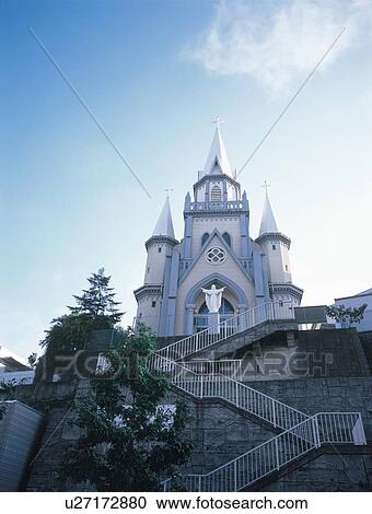 Miuramachi Catholic Church, Nagasaki Prefecture, Japan View Large Photo Image Stock Image - Miuramachi Catholic Church, Nagasaki Prefecture, Japan. Fotosearch
